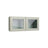 Shaker Sage wall cabinet with glass, 27" W x 15" H x 12" D, ViaWood Cabinets item WS2715-2