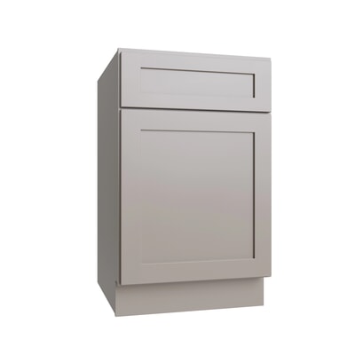 Shaker Dune single door standard base cabinet, 15" W x 34.5" H x 24" D, ViaWood Cabinets item B15