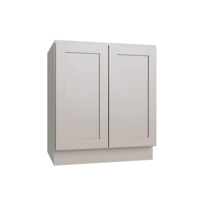 Shaker Dune double door full height base cabinet, 30" W x 34.5" H x 24" D, ViaWood Cabinets item B30-FH