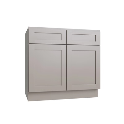Shaker Dune double door standard base cabinet, 33" W x 34.5" H x 24" D, ViaWood Cabinets item B33