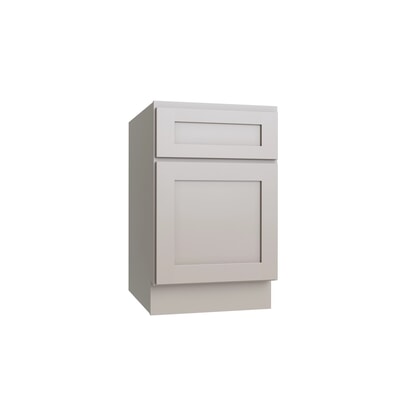 Shaker Dune desk drawer base cabinet, 18" W x 29.5" H x 24" D, ViaWood Cabinets item DDB18