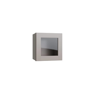 Shaker Dune wall cabinet with glass, 12" W x 15" H x 12" D, ViaWood Cabinets item WS1215