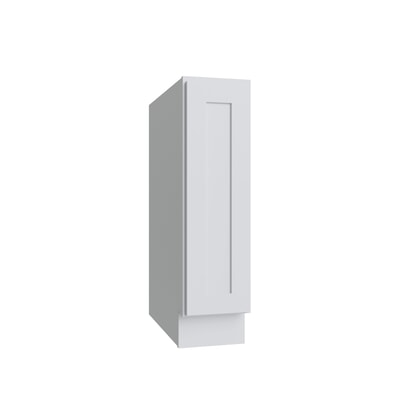 Shaker White single door full height base cabinet, 9" W x 34.5" H x 24" D, ViaWood Cabinets item B09