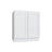 Slab White double door full height base cabinet, 24" W x 34.5" H x 24" D, ViaWood Cabinets item B24-2-FH