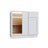 Slab White blind base cabinet, 48" W x 34.5" H x 24" D, ViaWood Cabinets item BB48