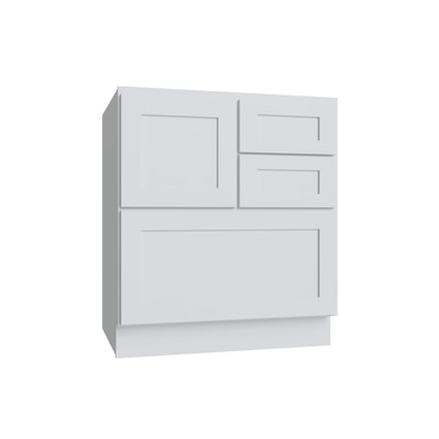 Shaker White cooking center base cabinet, 30" W x 34.5" H x 24" D, ViaWood Cabinets item CC30