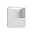 Shaker White microwave base cabinet, 24" W x 34.5" H x 24" D, ViaWood Cabinets item MBC24