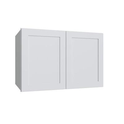 Slab White deep wall refrigerator cabinet, 36" W x 12" H x 24" D, ViaWood Cabinets item W361224
