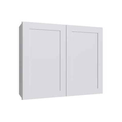 Shaker White double door wall cabinet, 36" W x 30" H x 12" D, ViaWood Cabinets item W3630
