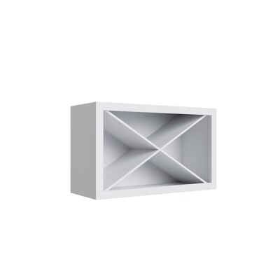 Slab White wine rack, 30" W x 18" H x 12" D, ViaWood Cabinets item WR3018