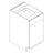 Unfinished Euro White Oak Single Door Base with Drawer Cabinet - 12 W x 34.5 H x 24 D Right (Item UWO-BASE-SINGLEDOORBASEWITHDRAWER-12WX345HX24DRIGHT), 12" W x 34.5" H x 24" D, ViaWood Cabinets