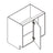 Unfinished Euro White Oak Single Door Blind Corner Base Cabinet - 30 W x 34.5 H x 24 D Right Blind (Item UWO-BASE-SINGLEDOORBLINDCORNERBAS-30WX345HX24DRIGHTBLIND), 30" W x 34.5" H x 24" D, ViaWood Cabinets