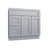 Metro Slate vanity sink base - left configuration, 36" W x 34.5" H x 21" D, ViaWood Cabinets item VSBDL36
