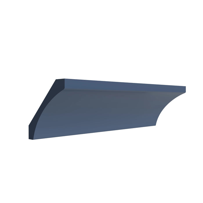 Metro Cove cove crown molding, 96" W x 4.25" H x 2.75" D, ViaWood Cabinets item COM8