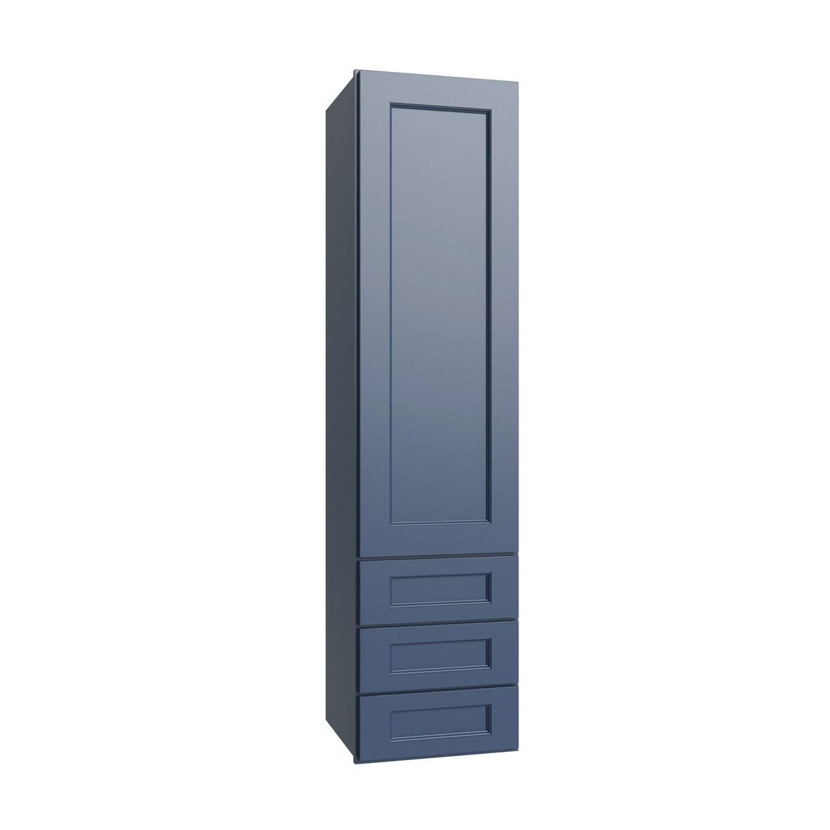 Metro Cove wall tower with three drawers, 15" W x 60" H x 15" D, ViaWood Cabinets item DWR1560
