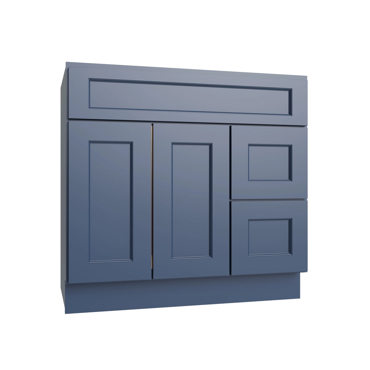 Metro Cove vanity sink base - right configuration, 36" W x 34.5" H x 21" D, ViaWood Cabinets item VSBDR36