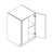 Unfinished Euro White Oak Double Door Base Cabinet - 30 W x 34.5 H x 24 D (Item UWO-BASE-DOUBLEDOORBASECABINET-30WX345HX24D), 30" W x 34.5" H x 24" D, ViaWood Cabinets