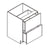 Unfinished Euro White Oak Double Drawer Base Cabinet - 24 W x 34.5 H x 24 D (Item UWO-BASE-DOUBLEDRAWERBASECABINET-24WX345HX24D), 24" W x 34.5" H x 24" D, ViaWood Cabinets