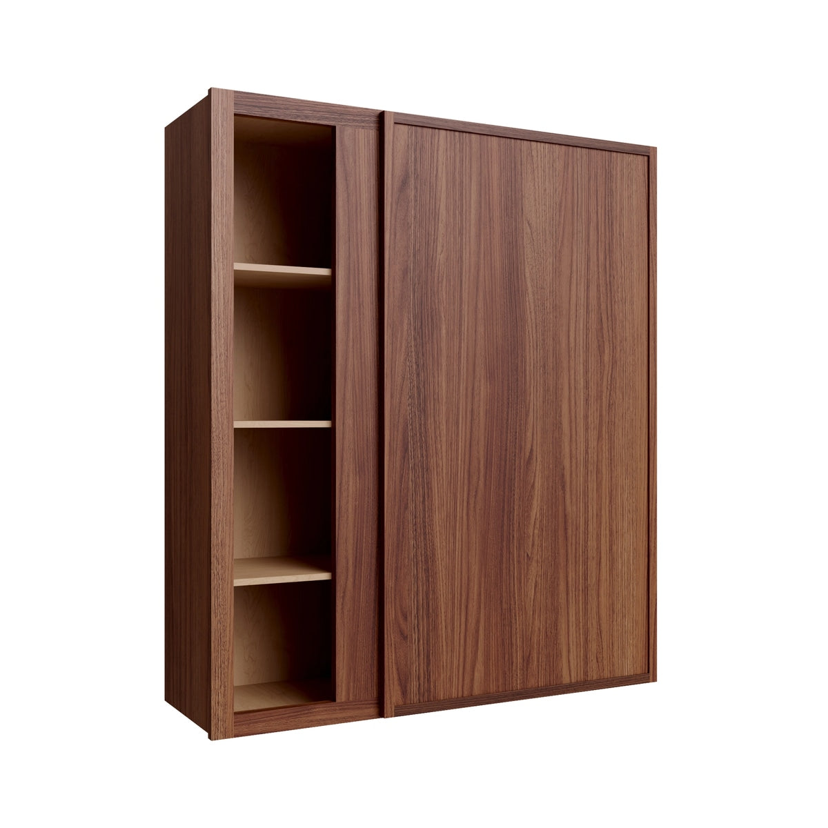 Studio Walnut blind wall cabinet, 36" W x 42" H x 12" D, ViaWood Cabinets item BW3642