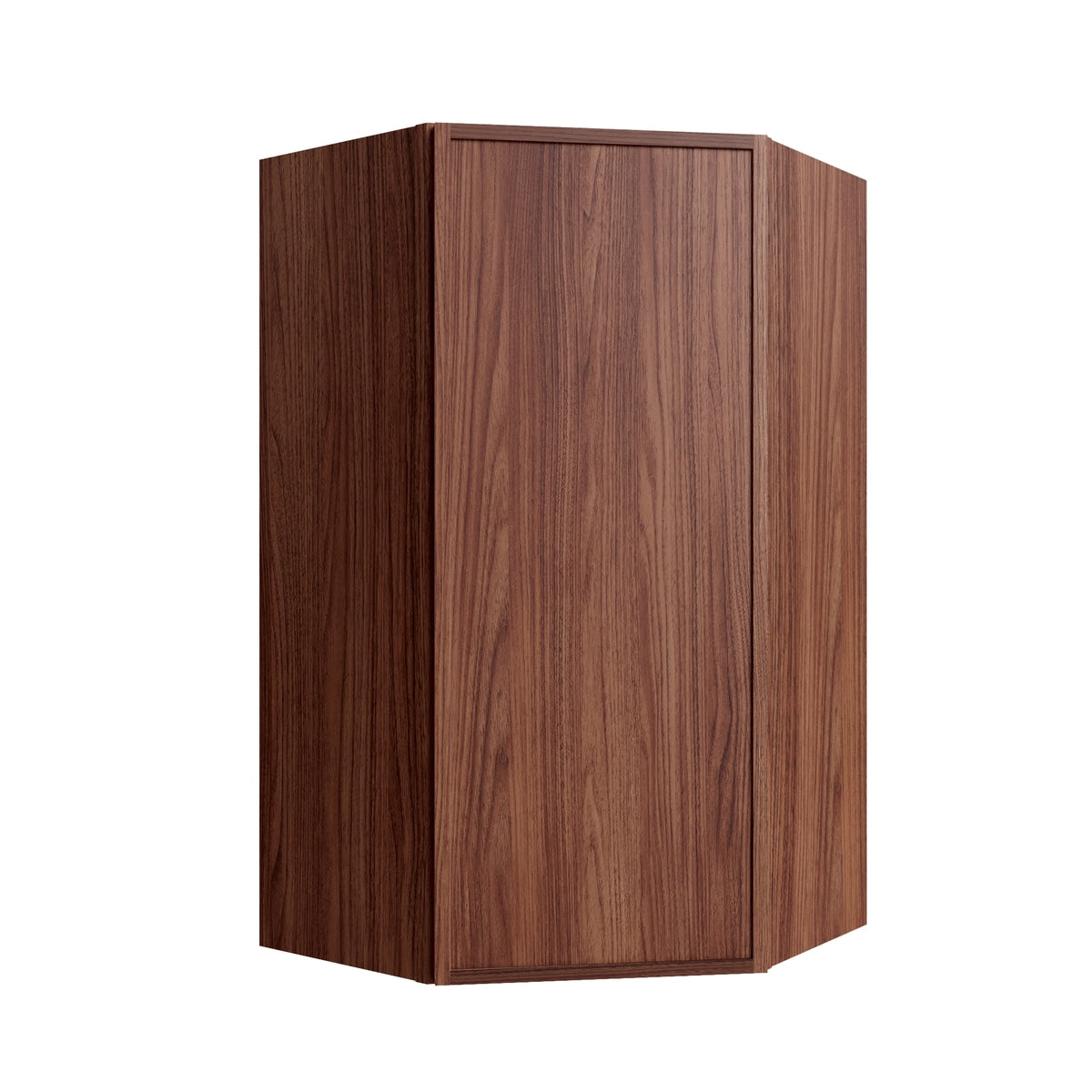 Studio Walnut corner wall cabinet, 24" W x 42" H x 12" D, ViaWood Cabinets item CW2442