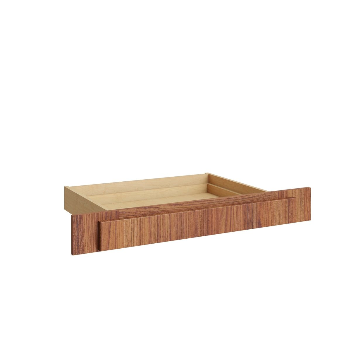 Studio Walnut vanity drawer, 36" W x 4.75" H x 21" D, ViaWood Cabinets item KD36
