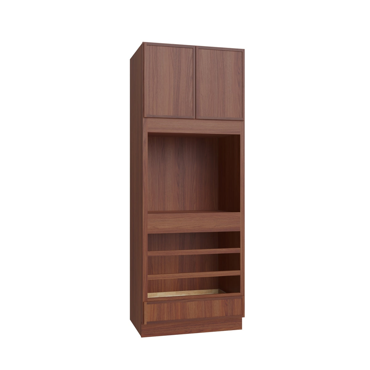 Studio Walnut oven cabinet, 33" W x 90" H x 24" D, ViaWood Cabinets item OC3390