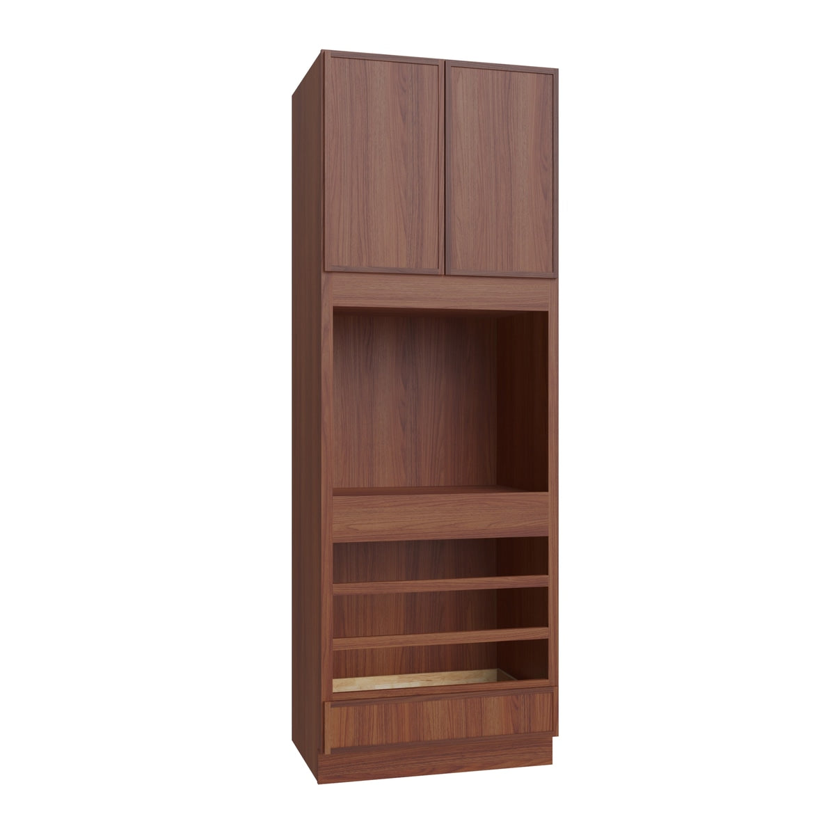 Studio Walnut oven cabinet, 33" W x 96" H x 24" D, ViaWood Cabinets item OC3396