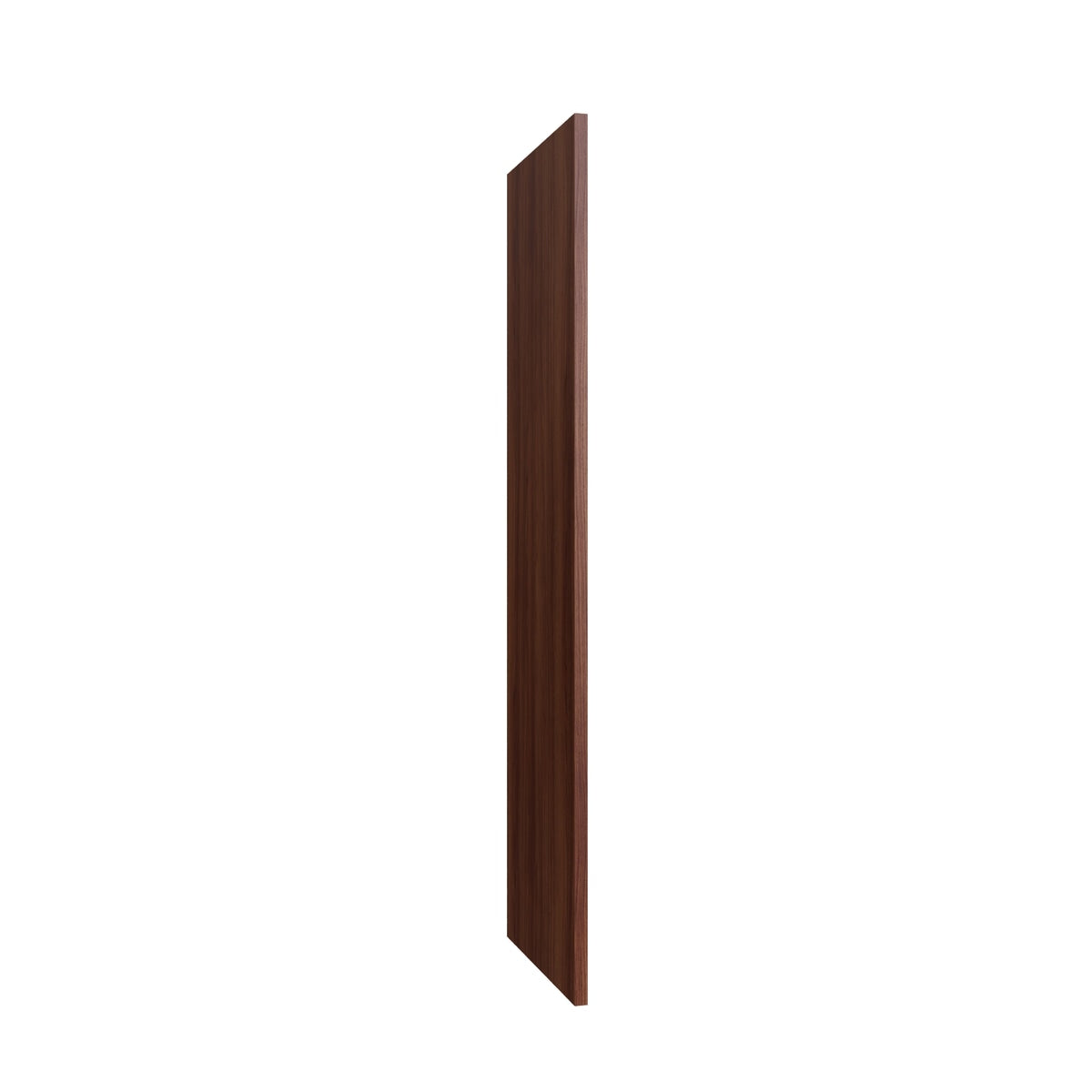 Studio Walnut tall end panel, 1.5" W x 96" H x 30" D, ViaWood Cabinets item TEP3096
