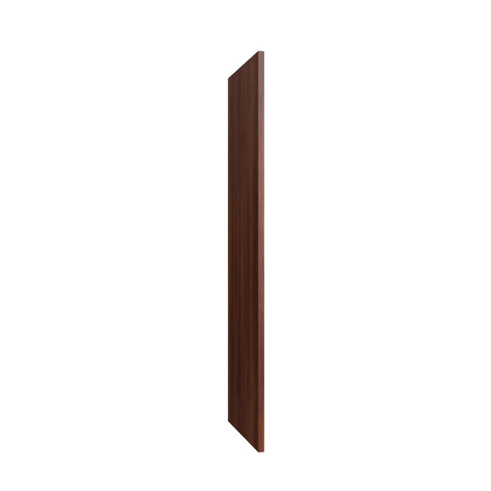 Studio Walnut tall end panel, 1.5" W x 96" H x 30" D, ViaWood Cabinets item TEP3096