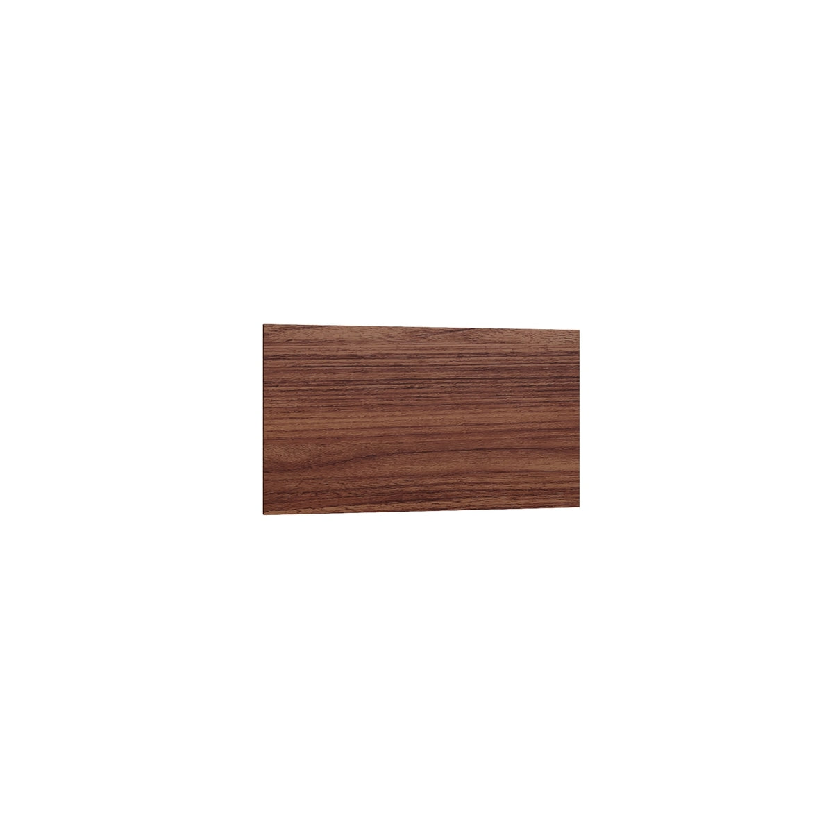 Studio Walnut toe kick overlay filler, 96" W x 4.5" H x 0.25" D, ViaWood Cabinets item TKS8