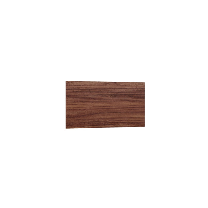 Studio Walnut toe kick overlay filler, 96" W x 4.5" H x 0.25" D, ViaWood Cabinets item TKS8