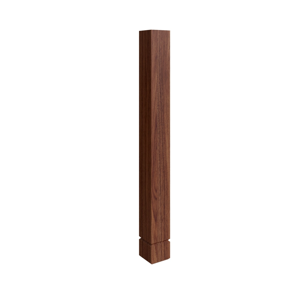 Studio Walnut turned post, 3" W x 35.5" H x 3" D, ViaWood Cabinets item TPOST