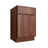 Studio Walnut single door vanity, 21" W x 34.5" H x 21" D, ViaWood Cabinets item V21