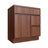 Studio Walnut vanity sink base - right configuration, 30" W x 34.5" H x 21" D, ViaWood Cabinets item VSBDR30
