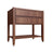 Studio Walnut open shelf vanity sink base, 36" W x 34.5" H x 21" D, ViaWood Cabinets item VSBOS36