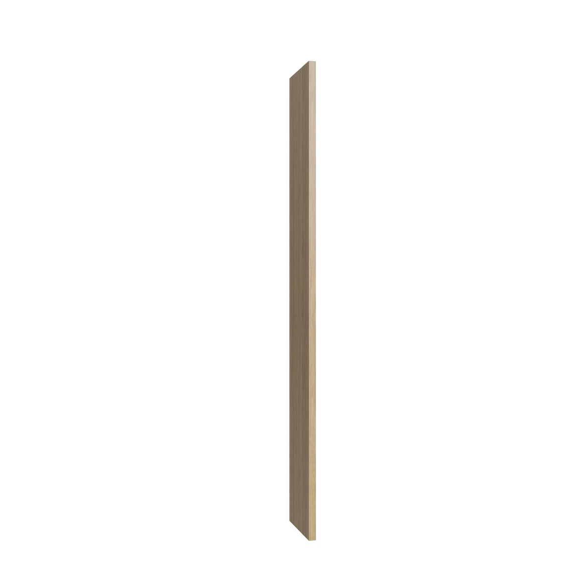 Studio Oak bookcase end, 1.5" W x 96" H x 15" D, ViaWood Cabinets item BCE1596