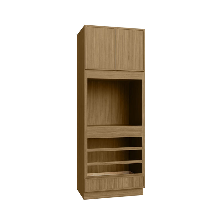 Studio Oak oven cabinet, 33" W x 90" H x 24" D, ViaWood Cabinets item OC3390