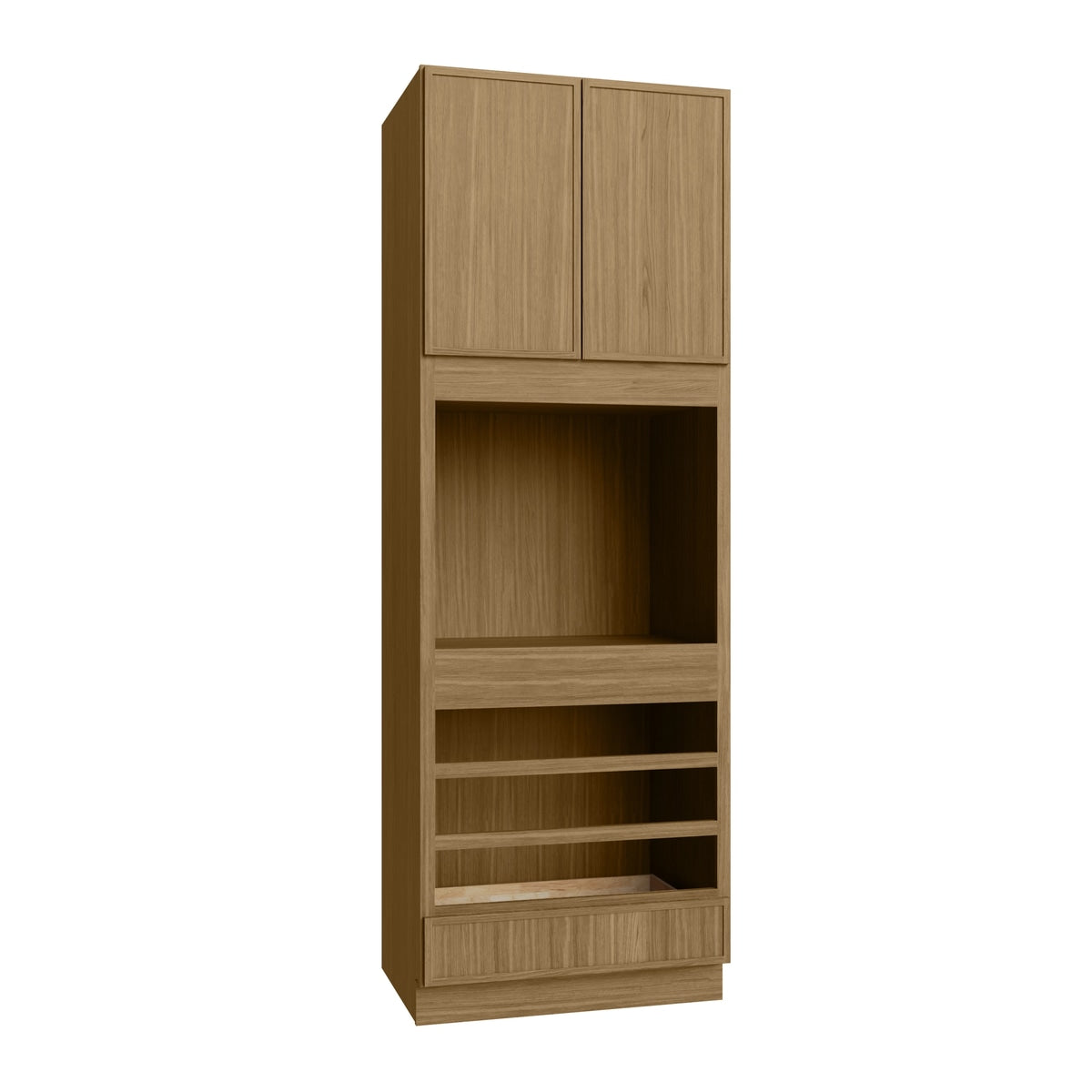 Studio Oak oven cabinet, 33" W x 96" H x 24" D, ViaWood Cabinets item OC3396