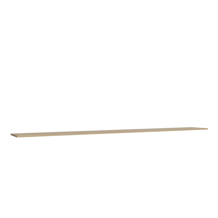 Studio Oak 12-inch shelf, 96" W x 0.75" H x 12" D, ViaWood Cabinets item SHELF1296