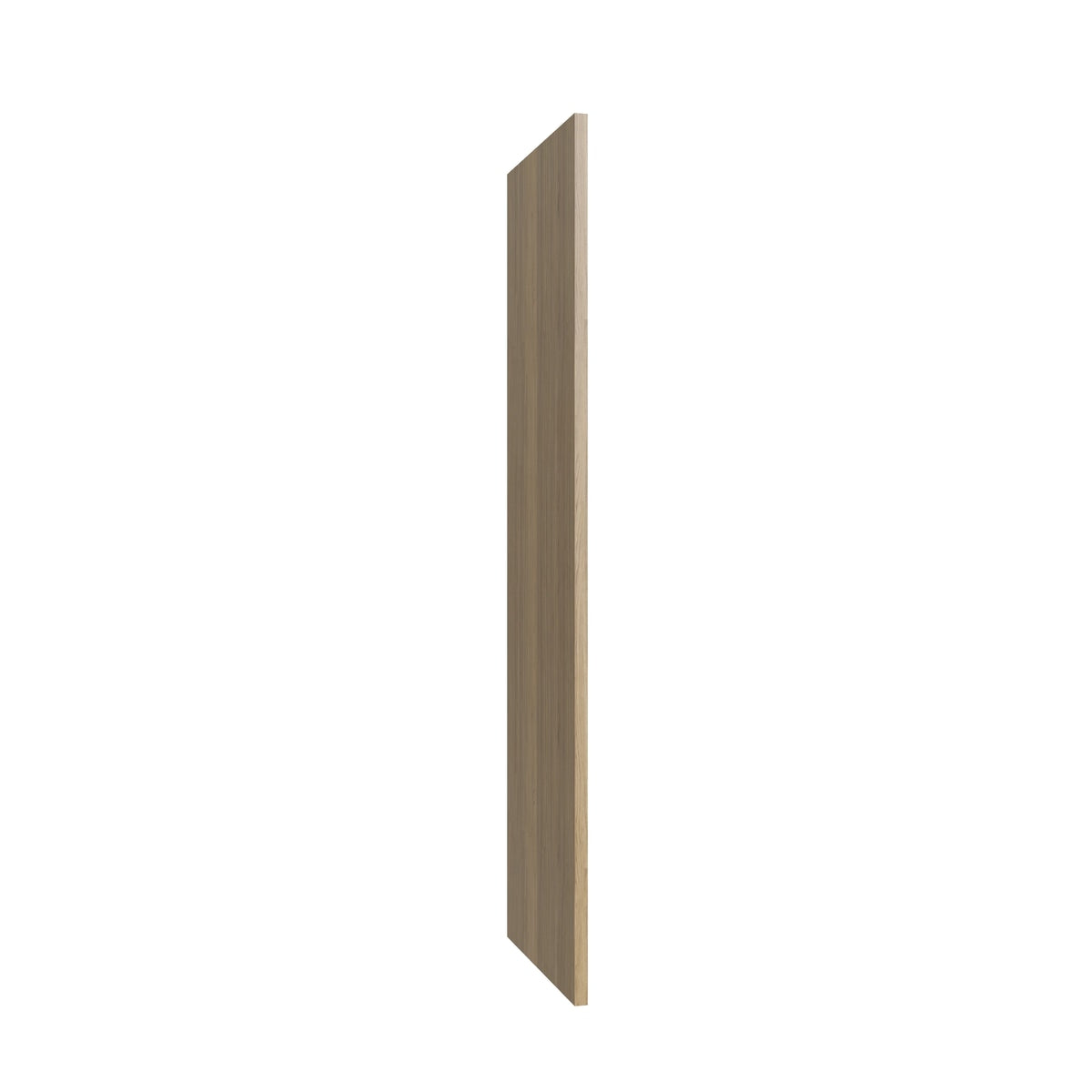 Studio Oak tall end panel, 1.5" W x 96" H x 30" D, ViaWood Cabinets item TEP3096