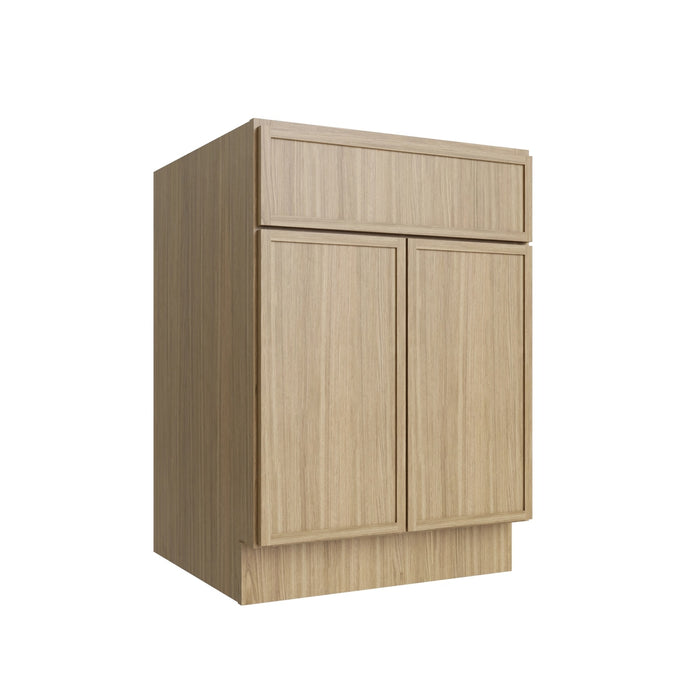 Studio Oak double door vanity, 30" W x 34.5" H x 21" D, ViaWood Cabinets item V30