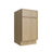 Studio Oak single door vanity base, 12" W x 34.5" H x 21" D, ViaWood Cabinets item VB12