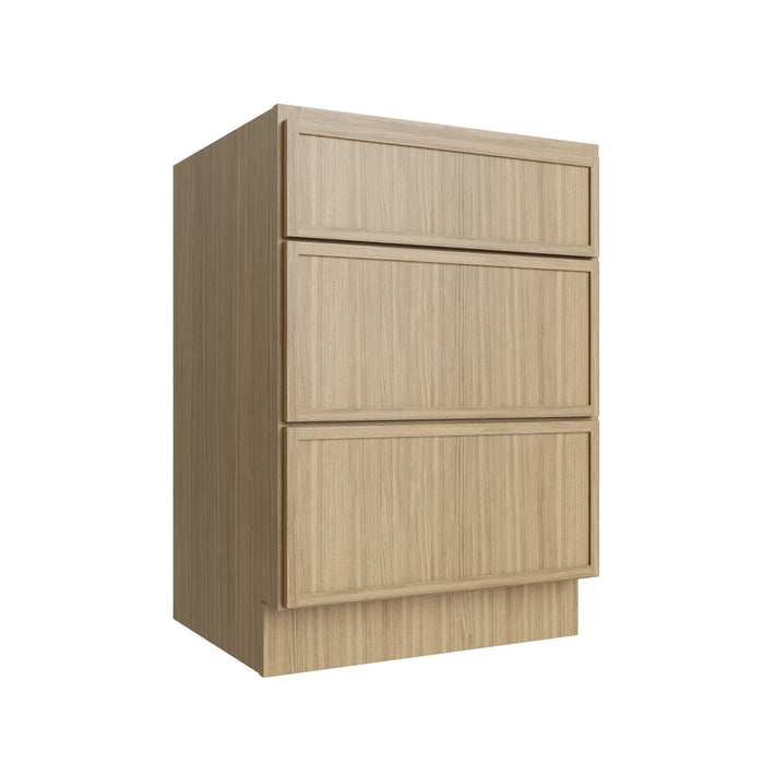 Studio Oak vanity drawer base, 12" W x 34.5" H x 21" D, ViaWood Cabinets item VDB12