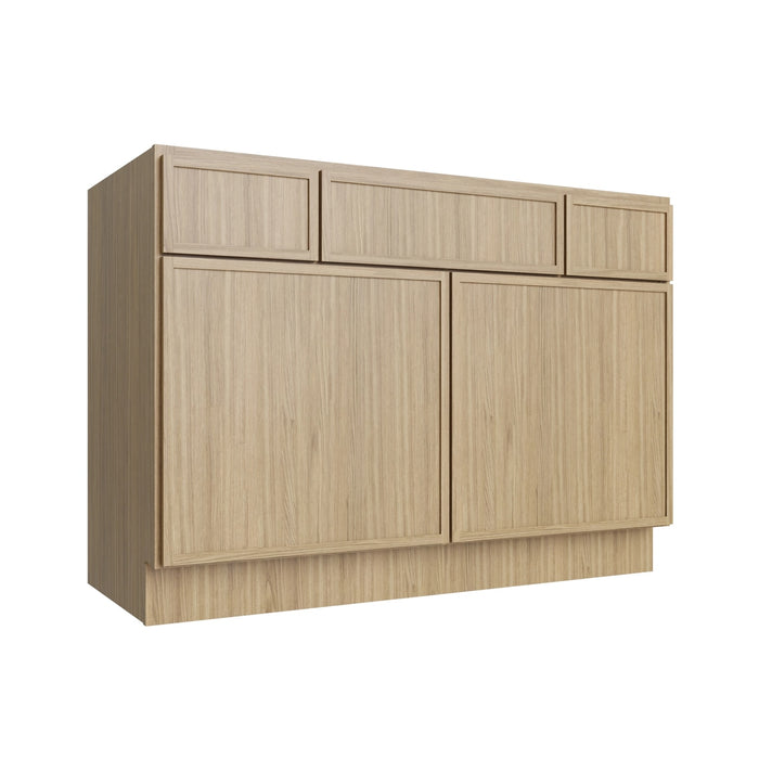 Studio Oak vanity sink base, 42" W x 34.5" H x 21" D, ViaWood Cabinets item VSB42