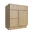 Studio Oak vanity sink base - left configuration, 30" W x 34.5" H x 21" D, ViaWood Cabinets item VSBDL30