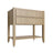 Studio Oak open shelf vanity sink base, 36" W x 34.5" H x 21" D, ViaWood Cabinets item VSBOS36