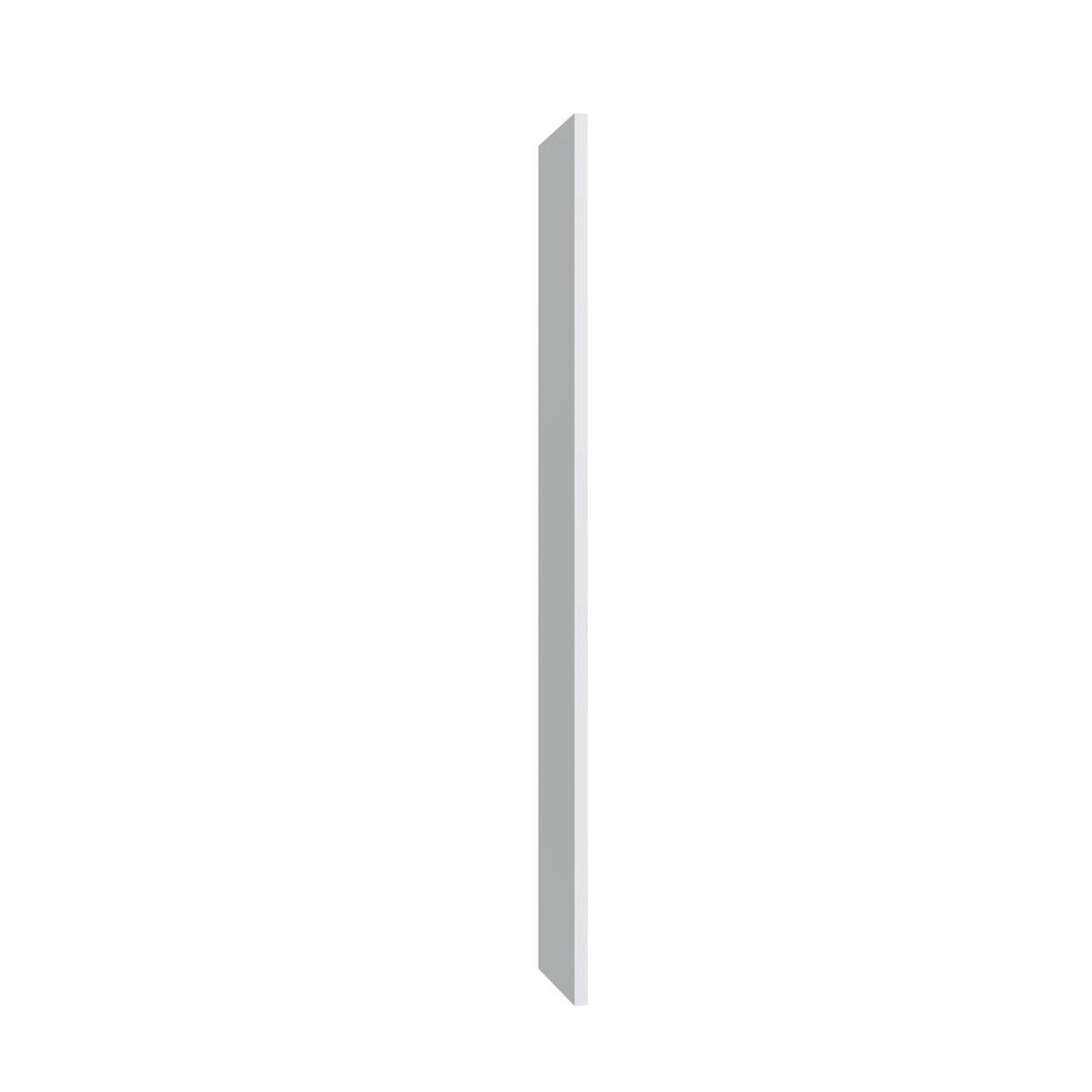 Studio White bookcase end, 1.5" W x 96" H x 15" D, ViaWood Cabinets item BCE1596