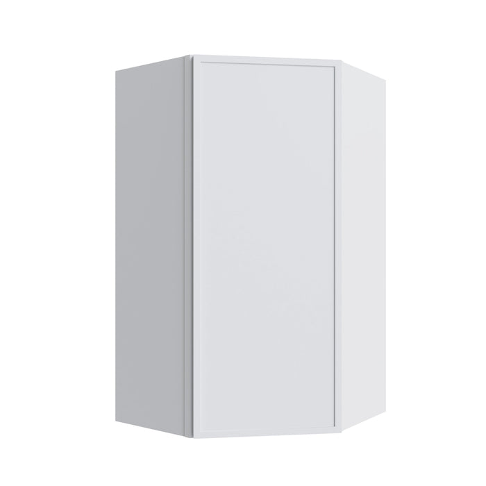 Studio White corner wall cabinet, 24" W x 30" H x 12" D, ViaWood Cabinets item CW2430