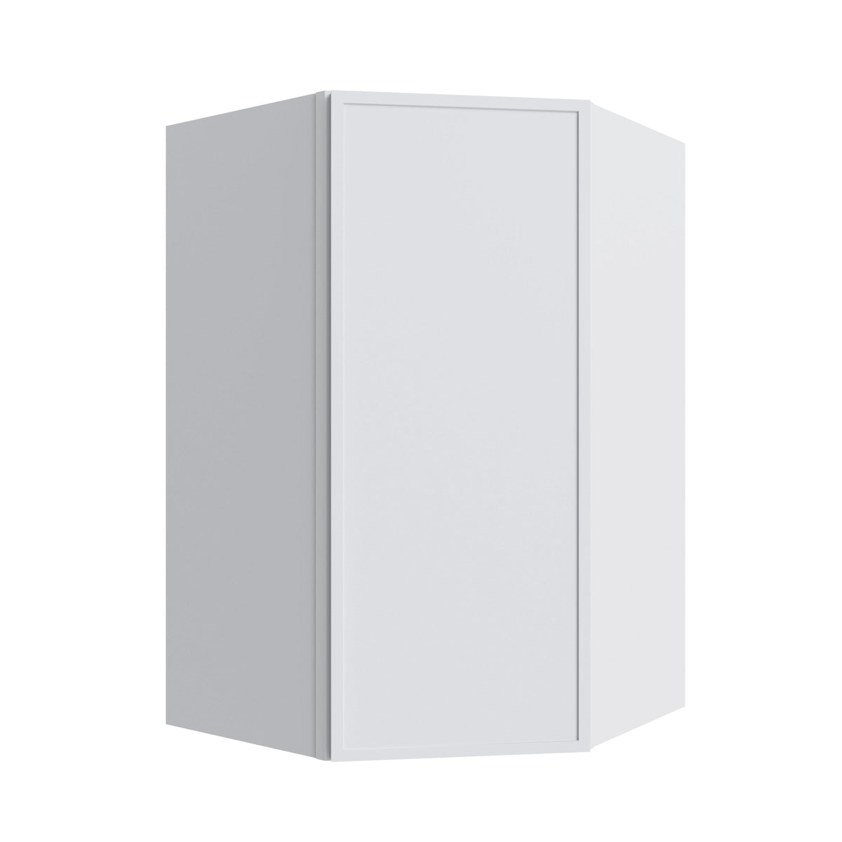 Studio White corner wall cabinet, 27" W x 36" H x 15" D, ViaWood Cabinets item CW2736