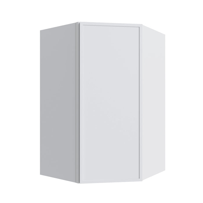 Studio White corner wall cabinet, 27" W x 36" H x 15" D, ViaWood Cabinets item CW2736
